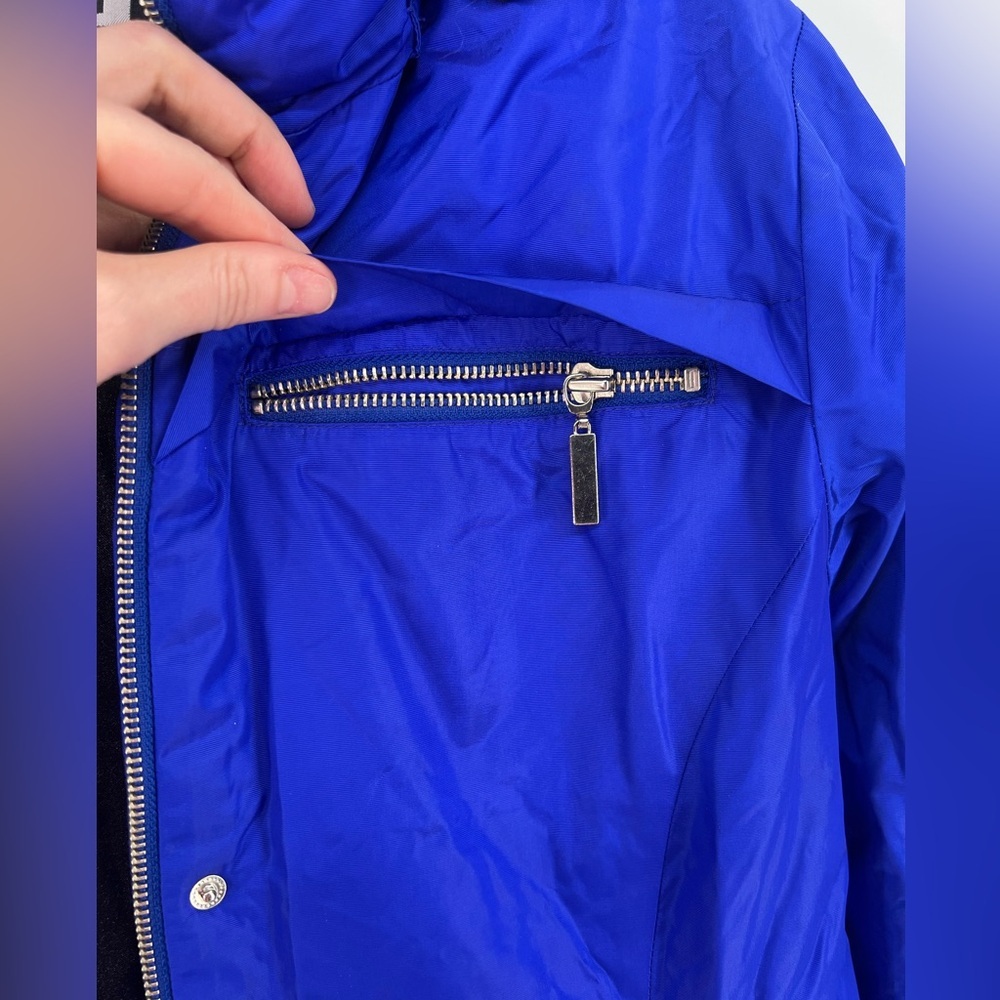 FERA Platinum Royal Blue Women's Snow Ski Jacket Faux Fur Hood 10 Ten Medium - Picture 6 of 10